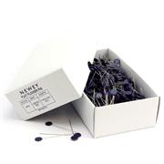 FLAT FLOWER PINS - STEEL  2 INCH X 65 purple 1000 pcs/ box  50 boxes/ carton